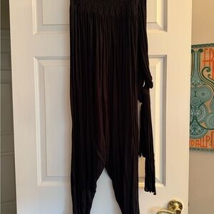 Free People Black Casual Jumpsuit with Long Sleeves